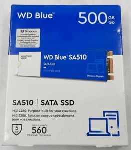 Disque SSD SATA M.2 500 Go WD Blue SA510 - Photo 1/1