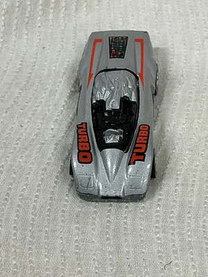 Vintage 1984 Hot Wheels Silver Crack-Ups Turbo Race Car Made In Hong Kong - Bild 1 von 4