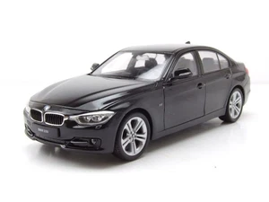 BMW 335i F30 2012 modellino auto nero 1:24 Welly - Foto 1 di 9