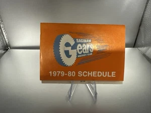 IHL Saginaw Gears Vintage Defunct Circa 1979-80 Team Logo Pocket Schedule - Bild 1 von 2