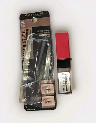 Gel para peinar cejas Maybelline Tattoo Studio, 250 rubio, no en paquete original Foto 1 de 3