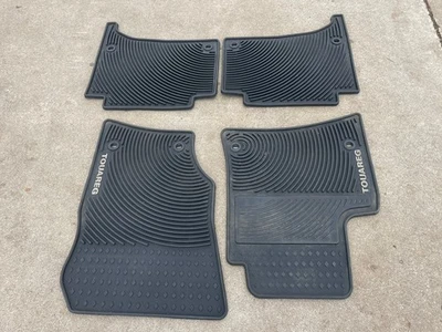 Juego completo alfombrillas VW Volkswagen Touareg 2004-2010 clips ovalados de goma OEM Foto 1 de 4