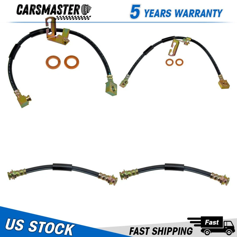 4x Manguera de freno Dorman delantera trasera para Dodge Spirit 2,2 L 1991-1992 Foto 1 de 1