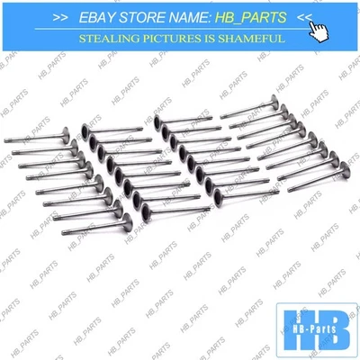 Juego de 32 válvulas de entrada y salida para BMW X5 X6 750i F06 F12 F13 N63N S63N 4,4 4,0 L Foto 1 de 4