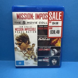 Mission Impossible 5 Movie Collection 1 + 2 + 3 + Ghost + Rogue Blu Ray Region B - Bild 1 von 5