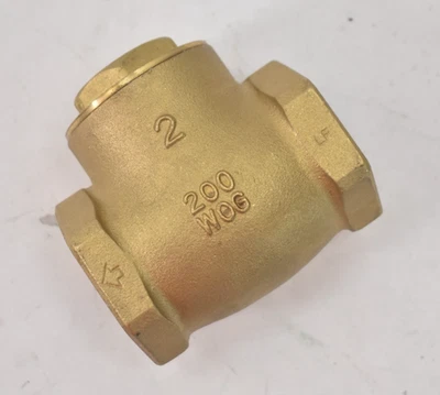 Matco 200 WOG Lead Free Check Valve Brass Sweat 2" Threaded Fitting Genuine OEM - Image 1 of 4
