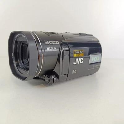 JVC Everio Digital Camcorder Video Camera JVC GZ-HD3EK Full HD 1080p 60GB HDD - Image 1 of 4