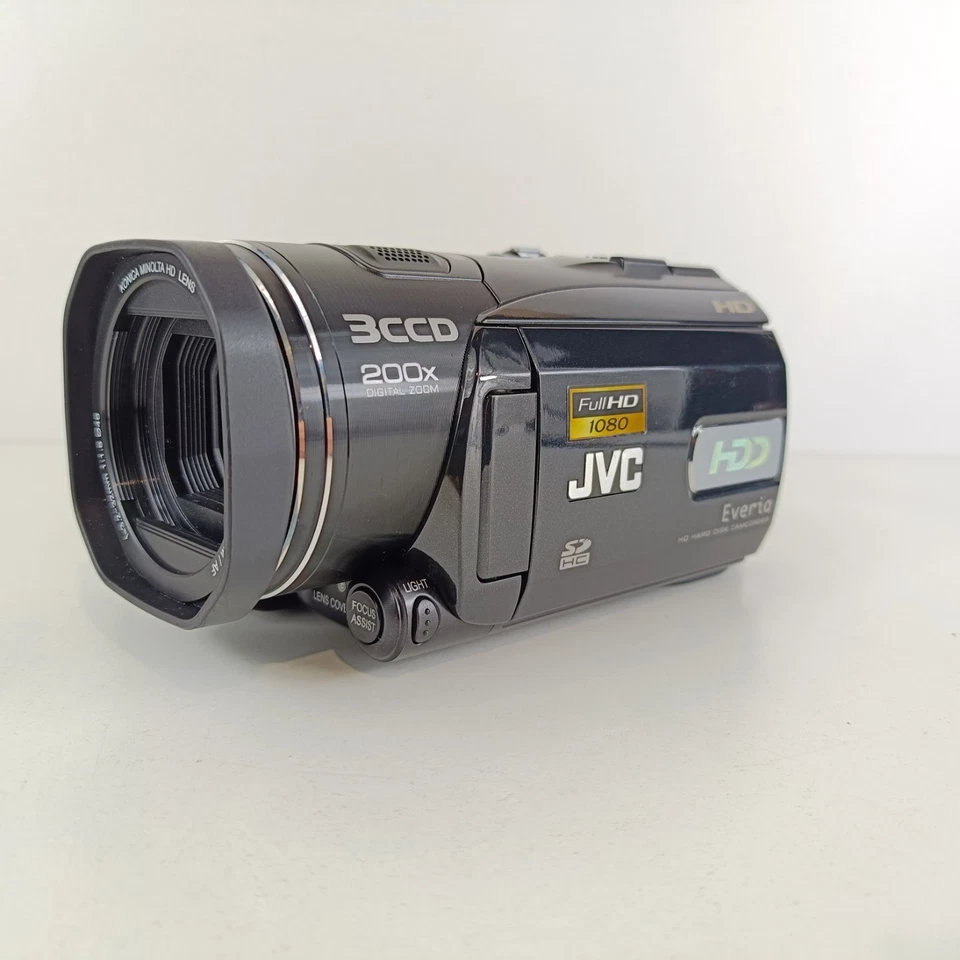 JVC Everio Digital Camcorder Video Camera JVC GZ-HD3EK Full HD 1080p 60GB HDD - Image 1 of 4