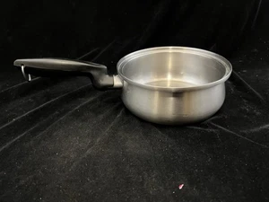 VINTAGE DE LUXE PERMANENT FRY PAN SKILLET STAINLESS STEEL USA 8” - Picture 1 of 6
