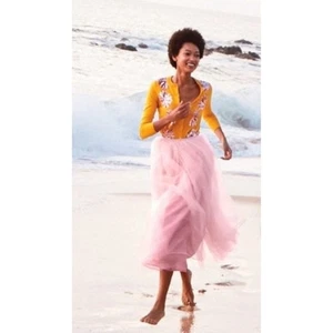 NWT J. CREW Women's Peachy Pink Tulle Ball Maxi Cocktail Party Skirt 2 - Picture 1 of 8