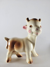 Vintage 1950's Kitsch Cow Figurine, Ceramic Milky The Cow Figurine Kitsch