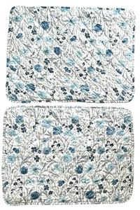 Rachel Ashwell Pillow Shams Blue Gray Floral Prairie Standard *READ* Set of 2 - Bild 1 von 14