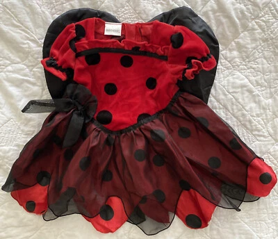 Miniwear Infantil Peluche Ladybug Vestido Disfraz, 18 Meses Conjunto Foto 1 de 3
