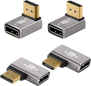 Adattatore Displayport 1.4 Angolo Retto 8K Multitipo 90 Gradi e 270 Gradi Adattatore - Foto 1 di 12