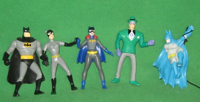 5 figuras de Batman - 4" - Mujer gato - Batman - Murciélago - Acertijo 1993 McDonald's Kenner Foto 1 de 4