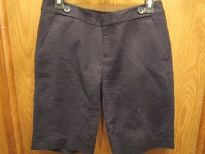 NICE WOMEN'S BANANA REPUBLIC BLACK BUTTON SHORTS SZ 4 - Picture 1 of 4