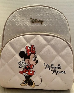 Disney Primark Minnie Mouse Quilted Pattern Backpack - Picture 1 of 11