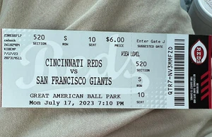Christian Encarnacion-Strand MLB Debut 6/17/23 Giants @ Reds Ticket Stub 0723 - Picture 1 of 1