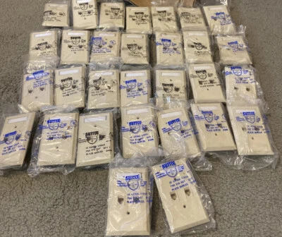 LOT-Of-(30)-Suttle Plate Duplex Jacks-NEW OLD STOCK-#0298-(15) & 0498-(15)!!!!! - Image 1 of 4