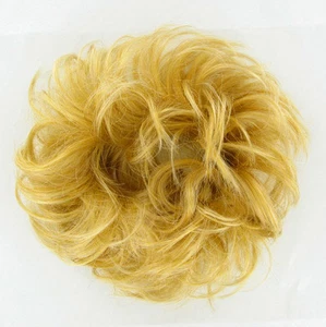 Crocchia Coda di cavallo chignon biondo chiaro dorato 17/lg26 peruk - Imagen 1 de 2