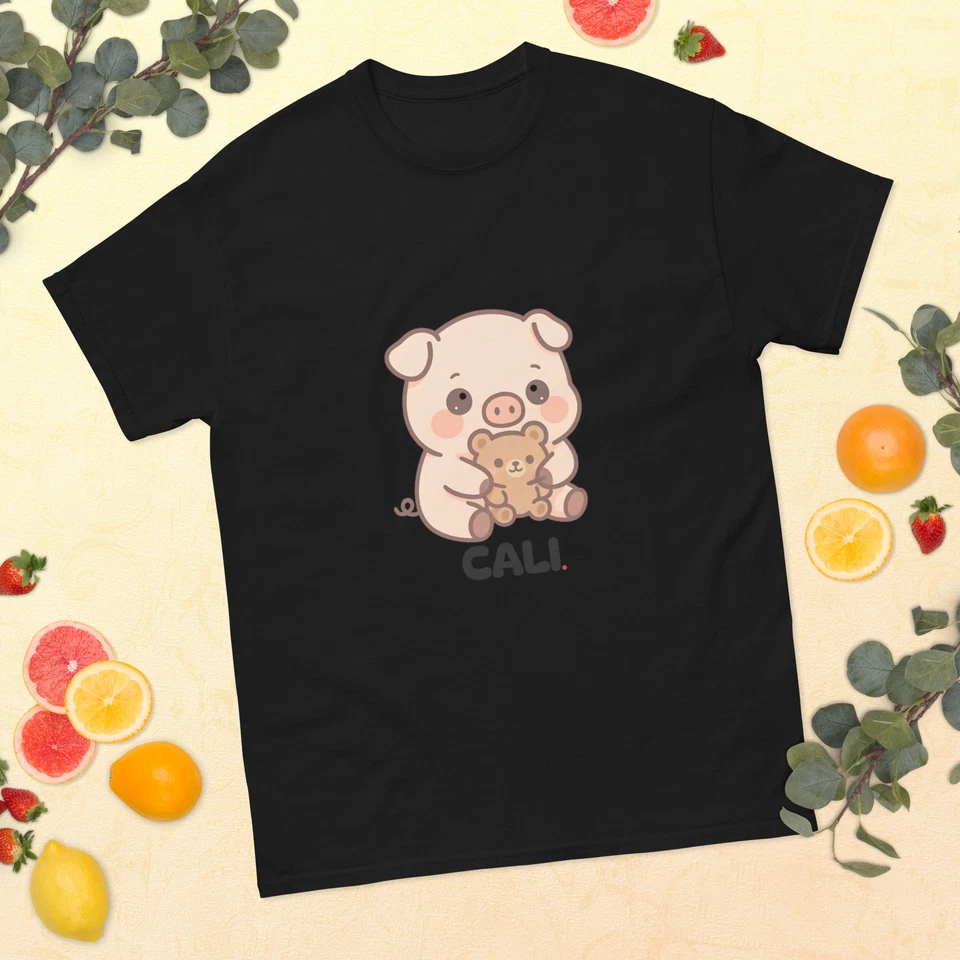 Camiseta clásica unisex - Kawaii Pig Foto 1 de 1