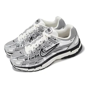 Nike P-6000 Metallic Silver Men Unisex LifeStyle Casual Shoes Sneaker CN0149-001 - Picture 1 of 9