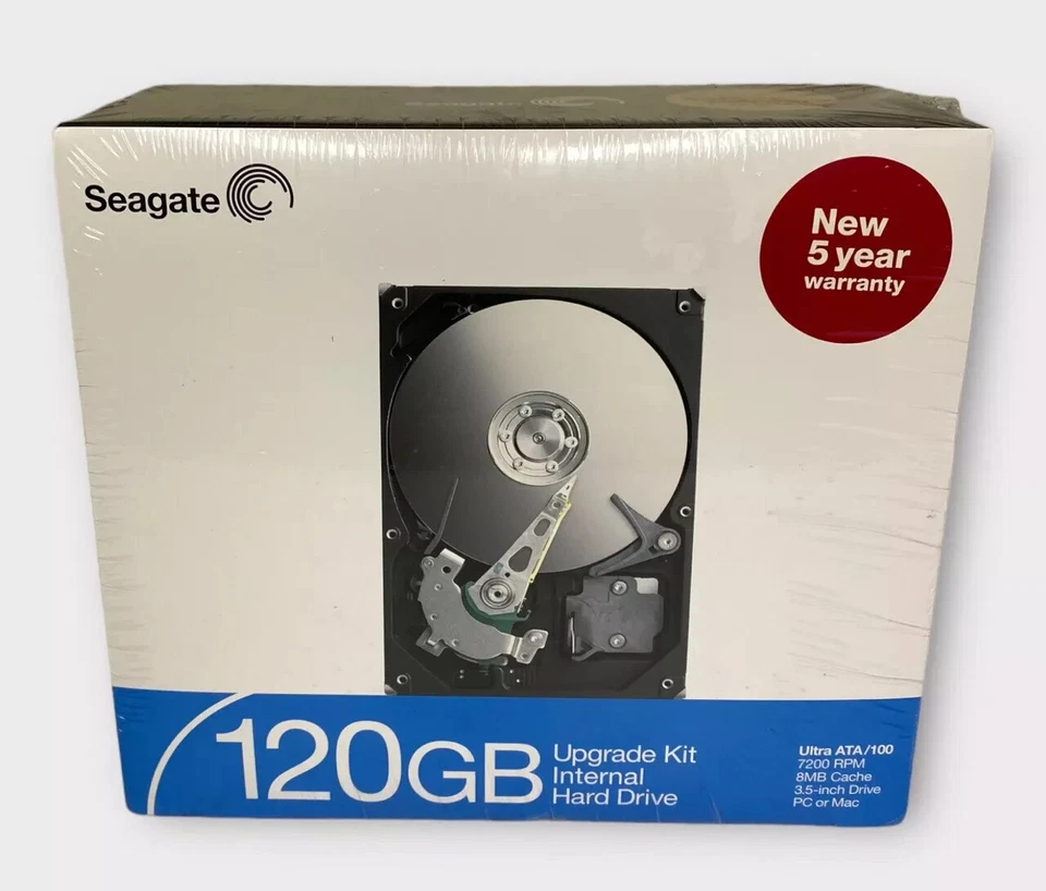 Seagate FreeAgent Go 120GB External USB 2.0 Hard Drive. New and Sealed! - Image 1 of 2