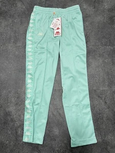 Kappa 222 Banda Astoria Aqua Green Slim Youth Pants - Size YXXL (14 Years/164cm) - Picture 1 of 7