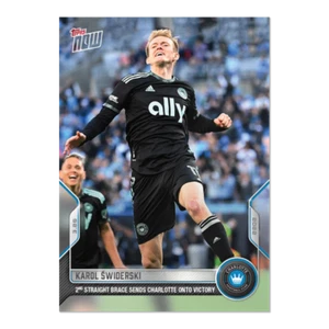 2022 TOPPS NOW MLS #31 KAROL SWIDERSKI - 2ND STRAIGHT BRACE IN CHARLOTTE VICTORY - Bild 1 von 2