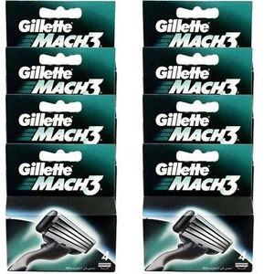 32 Count Gillette Mach3 Razor Blade Refill Cartridges for Mach 3 (16 Packs of 2) - Picture 1 of 6