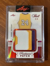 2021-22 Leaf Pearl Kobe Bryant/ Kevin Garnett Pearlescent Patch Red Spectrum  /4