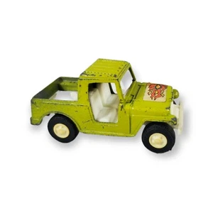 Vintage 1969 Tootsie Toy Jeep Truck Green Die Cast Metal - Picture 1 of 5
