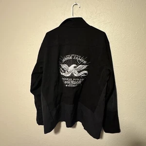 Jesse James Bourbon Jacket - Embroidered Size L Black And Silver First Taste Of - Picture 1 of 12