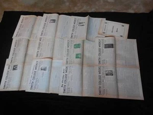 Vintage 1930s Smith College Weekly Newspaper Lot Northampton Mass - Picture 1 of 1