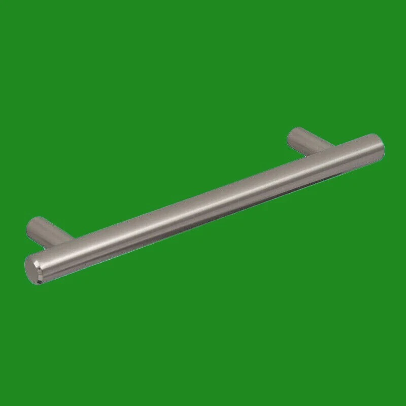 2X Forte Imitazione Acciaio Spazzolato Cromo Maniglia T-Bar Per Cassetto 160Mm - Immagine 1 di 1