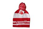 Canada Red White With word Toque Hat With Pom Pom .. For Kids : Ages 1 - 6 yrs..