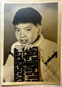 Ricky Der Rare Early Autographed Photo 60s Child Star Kentucky Jones I SPY - Picture 1 of 4
