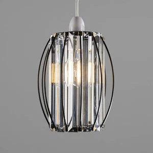Light Shade Crystal Ceiling Pendant Modern Style Easy Fit Acrylic Chandelier - Picture 1 of 39