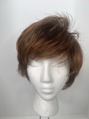 Peluca sintética Rachel Welch roja Pixie corte corto tan bonita Foto 1 de 4