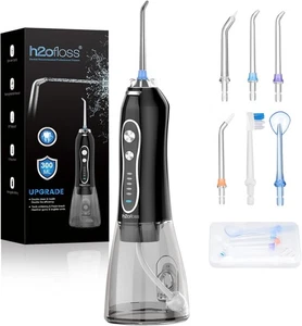 Portable Water Dental Flosser Pick for Teeth Cordless 300ML 5 Modes Teeth Clean - Foto 1 di 35