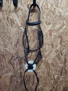 Equipe Emporio Leather Grackle Bridle, Full Size. Black (Ref:26Y) - Picture 1 of 10