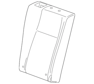 Genuine GM Medium Titanium Passenger Side Rear Seat Back Cover 95083278 - Picture 1 of 2