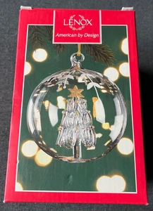 Lenox Crystal Wonder Tree Ornament 4” Glass Christmas Ornament in Box - Picture 1 of 6