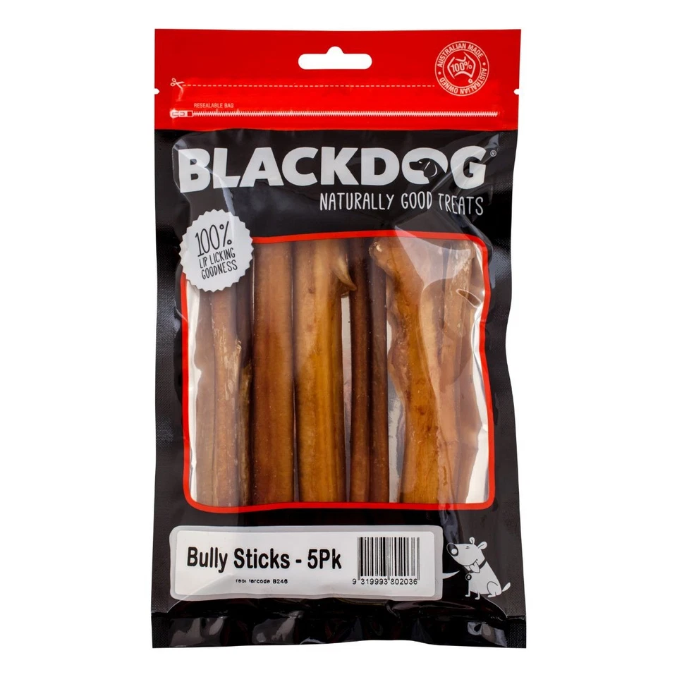Blackdog Bully Sticks Dog Treats 5pk