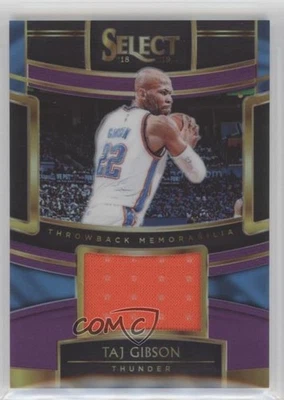 Memorabilia Panini Select Throwback 2018-19 púrpura Prizm/99 Taj Gibson #TM-TGB Foto 1 de 2