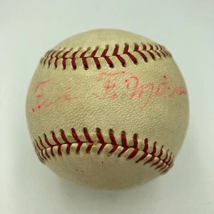 Fred Mitchell Relieved Cy Young In First Ever Red Sox Game Signed Baseball JSA - Picture 1 of 8