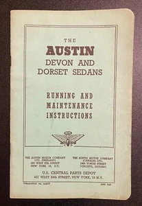 Instrucciones de funcionamiento y mantenimiento de Austin Devon & Dorset - Imagen 1 de 5