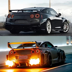 LED Tail Lights For Nissan GTR GT-R R35 2007-2017 Rear Lamps Start UP Animation - Picture 1 of 16