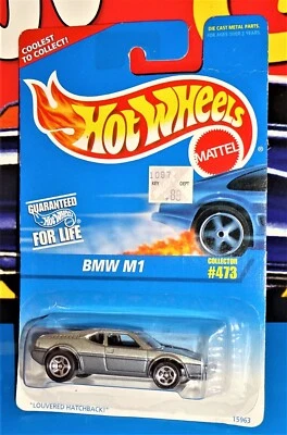 Hot Wheels 1996 Mainline Release #473 BMW M1 Mtflk Silver & Gray - Image 1 of 2