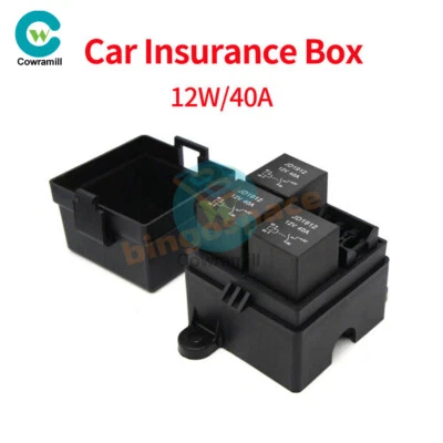 DC12V 40A Car Truck Relay Free Combination 3Channel 4/5Pin Fuse Holder Relay - Image 1 of 4